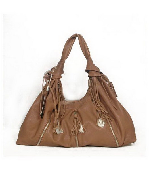 Borsa in pelle verticale Zip_Tan